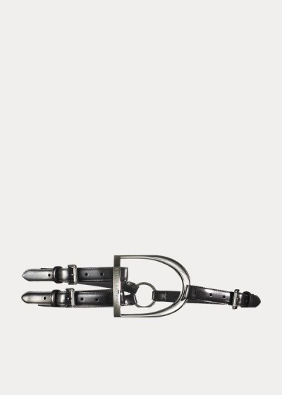 Cintos Ralph Lauren Equestrian Tri-Strap Calf Mulher 86293-CGUJ